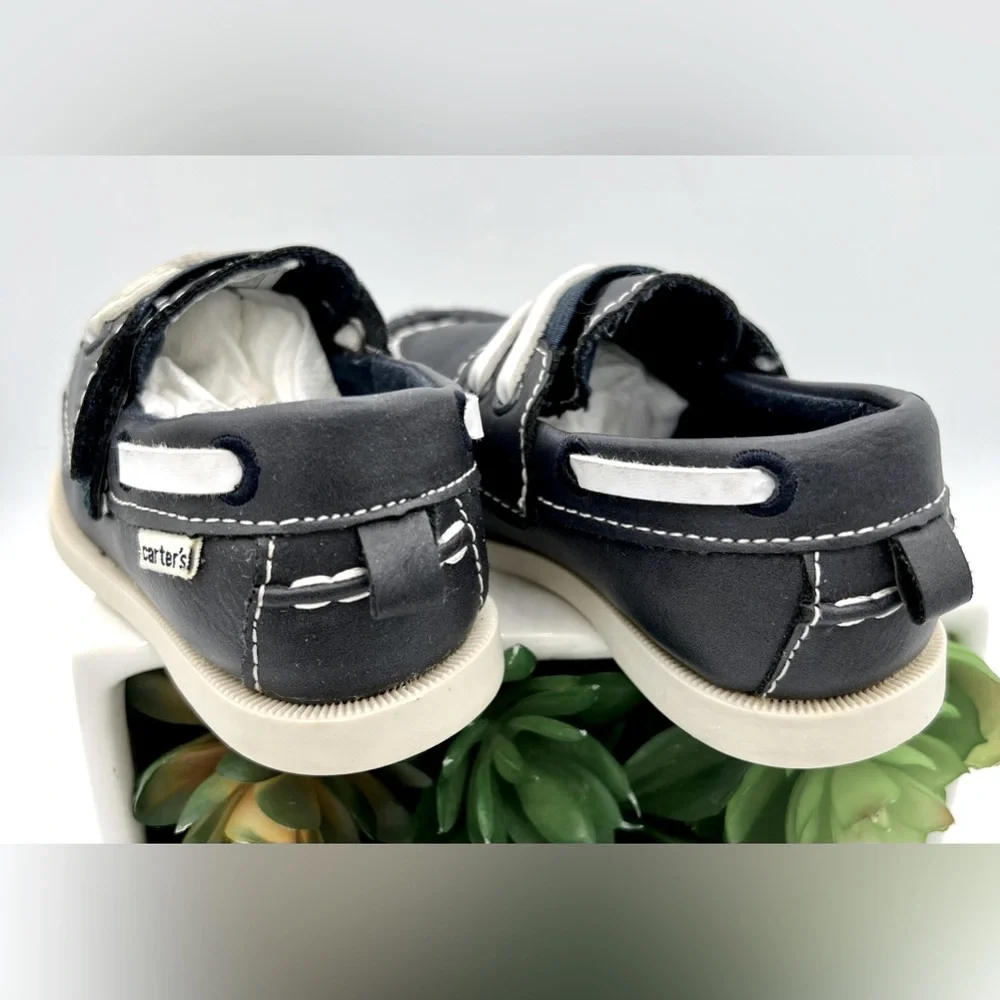 🌺Carter's Velcro Navy Blue Topsiders | Boat Shoes🌸🌺